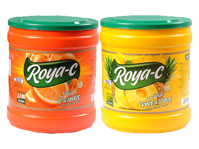 Roya-C 2.5 Kg and 2 Kg Powder Drinks in Jars