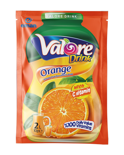 Valore Drink 10 grams Orange flavored 2 liters